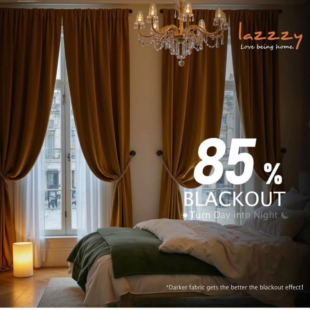 Gold Blackout Curtains